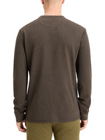Load image into Gallery viewer, Scotch and Soda Waffle Long Sleeve Tee - Coffee