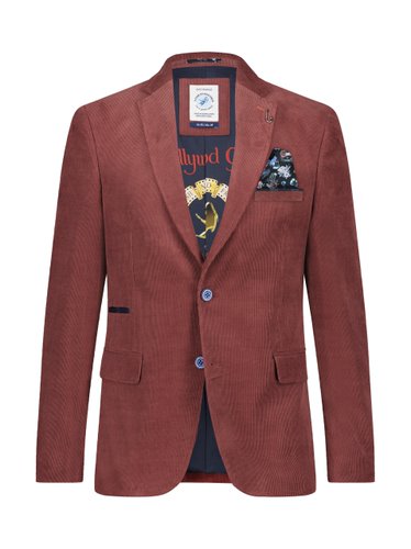 A Fish Named Fred - Cord Rib Blazer in Red