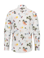 Load image into Gallery viewer, A Fish Named Fred - Tropical Print Shirt in White