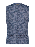 Load image into Gallery viewer, A Fish Named Fred - Pique Leaves Waistcoat in Navy