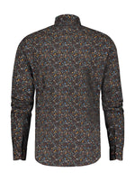 Load image into Gallery viewer, A Fish Named Fred - Small Leaves Print Shirt - Navy