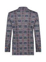 Load image into Gallery viewer, A Fish Named Fred - Travel Check Blazer in Navy