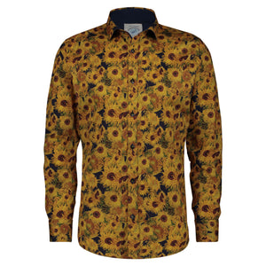 A Fish Named Fred - Van Gough Sunflowers Print Shirt in Yellow