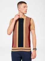 Load image into Gallery viewer, Ben Sherman Vertical Stripe Polo - Stone
