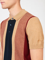 Load image into Gallery viewer, Ben Sherman Vertical Stripe Polo - Stone
