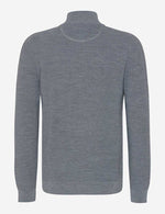 Load image into Gallery viewer, Brax Steffan Zip Neck Pullover - Silver