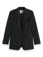 Load image into Gallery viewer, Scotch and Soda Woman Core Fitted Blazer -Night Blue