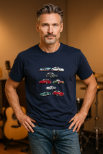 Load image into Gallery viewer, IsThatSo Famous Porsches Tee - Dark Blue - Mitchell McCabe Menswear