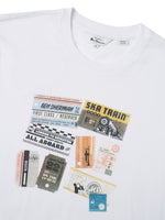 Load image into Gallery viewer, Ben Sherman Train Tickets Print Tee - White