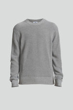 Load image into Gallery viewer, No Nationality Knut Cotton Knit - Medium Grey Melange - Mitchell McCabe Menswear