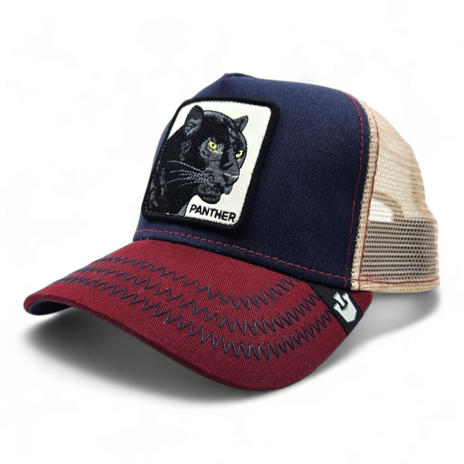 Goorin Brothers Trucker Cap - Navy Red Panther