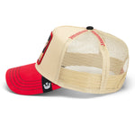 Load image into Gallery viewer, Goorin Brothers Trucker Cap - Beige Venom Snake
