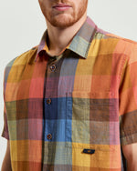 Load image into Gallery viewer, Ben Sherman Multicolour Check Short Sleeve Shirt - Sienna
