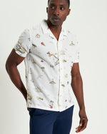 Load image into Gallery viewer, Ben Sherman Brighton to Amalfi Print Shirt - White
