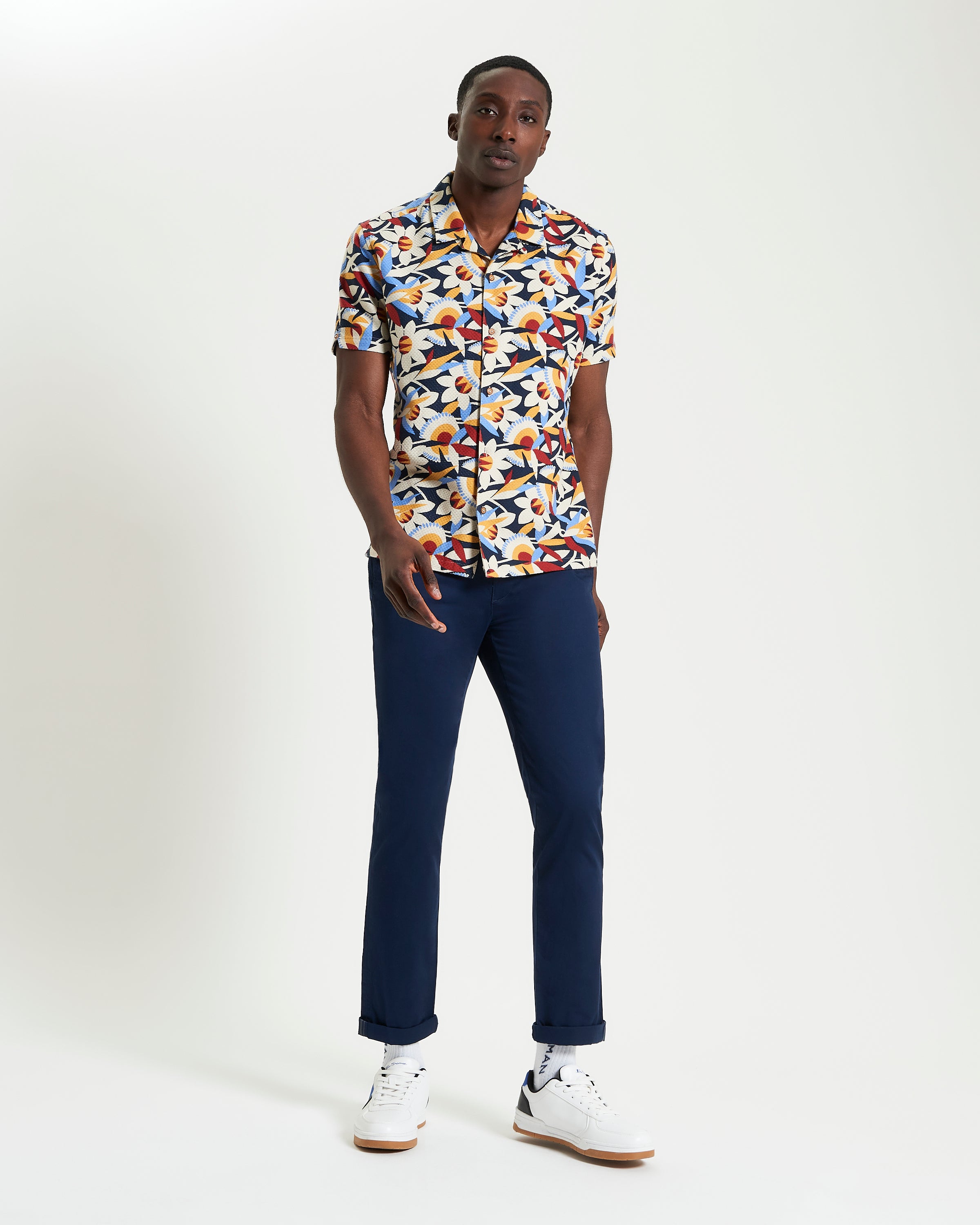Ben Sherman Abstract Floral Print Shirt - Multi