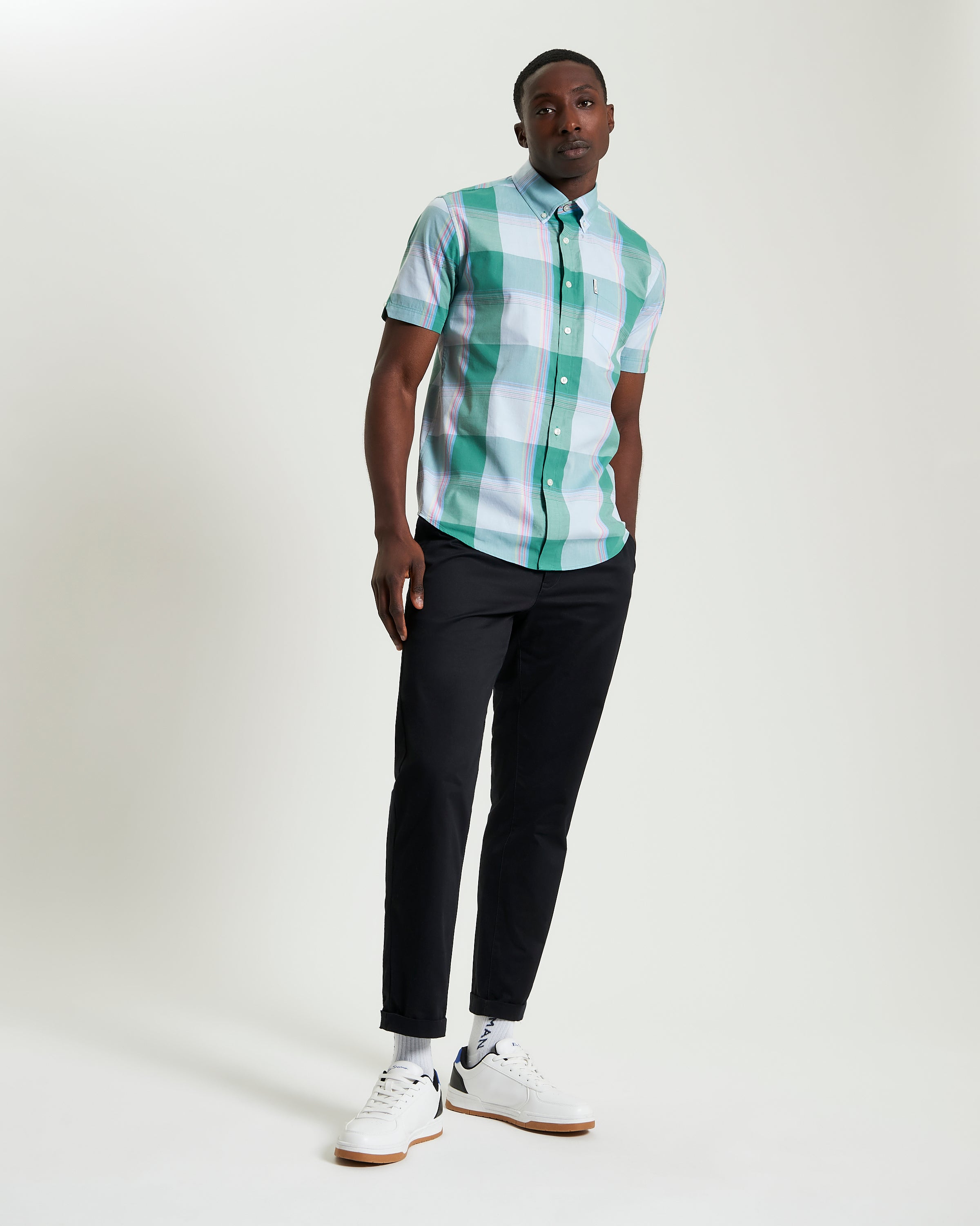 Ben Sherman Multi Coloured Overcheck - Jade
