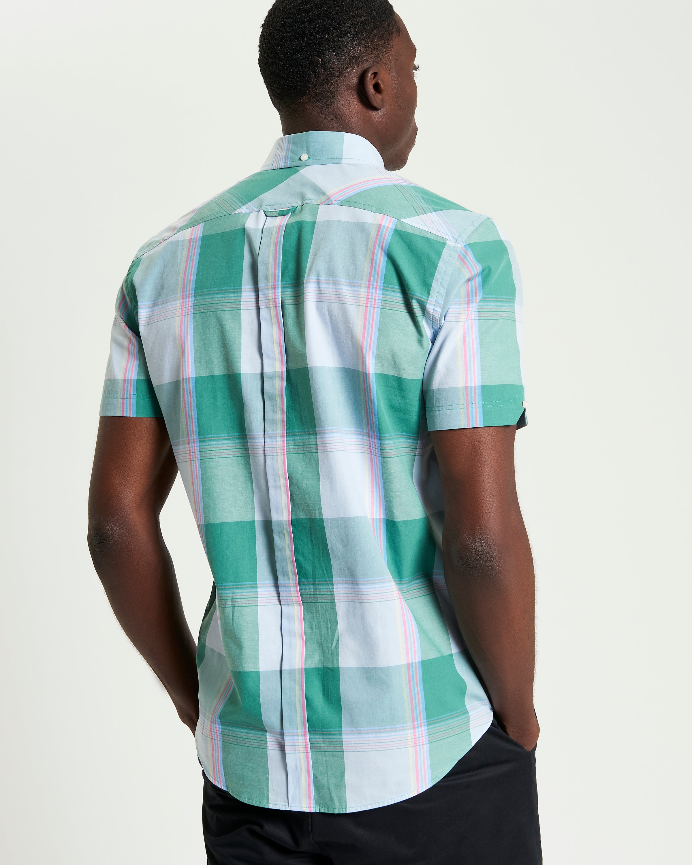 Ben Sherman Multi Coloured Overcheck - Jade