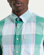Load image into Gallery viewer, Ben Sherman Multi Coloured Overcheck - Jade
