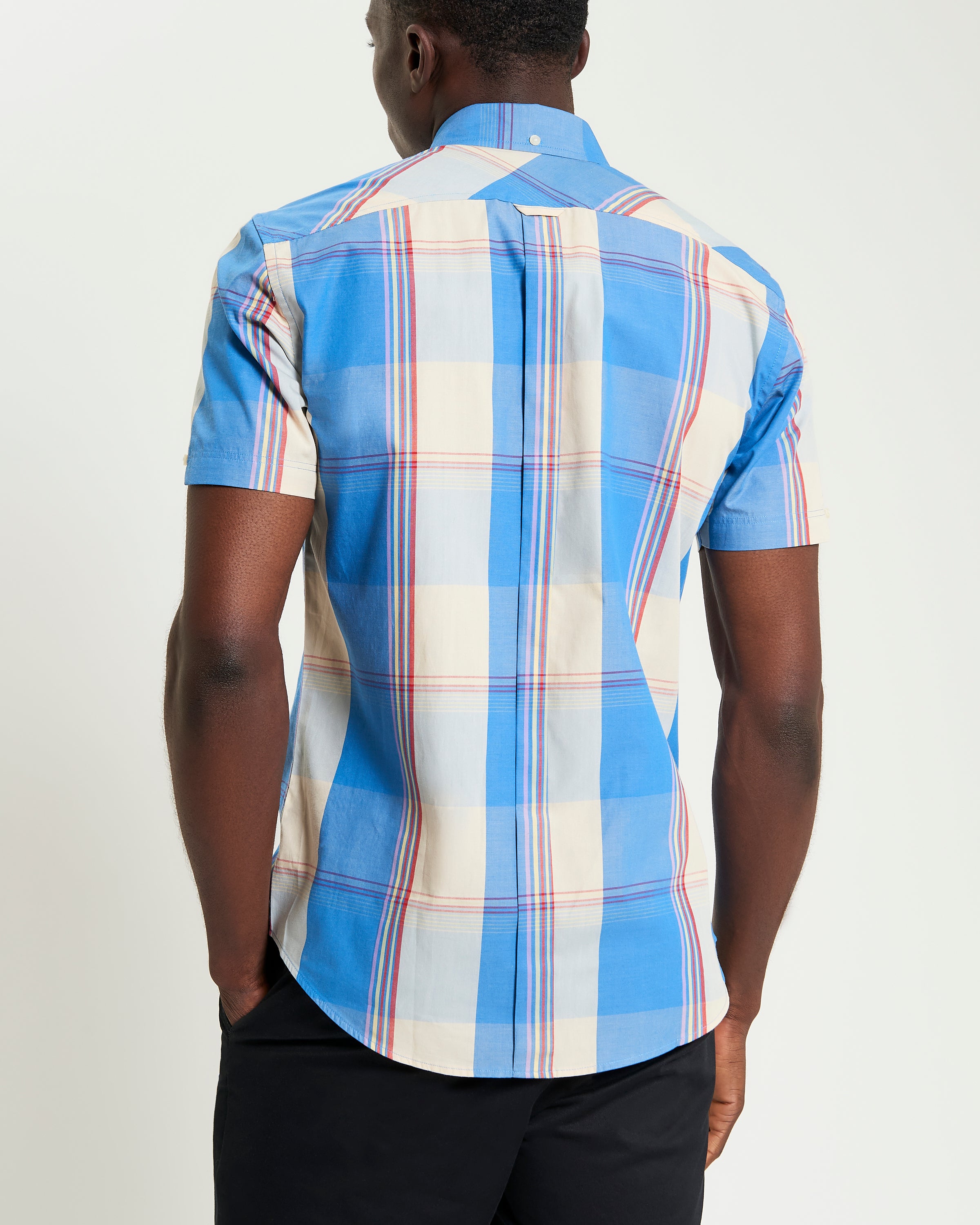 Ben Sherman Multi Coloured Overcheck - Royal