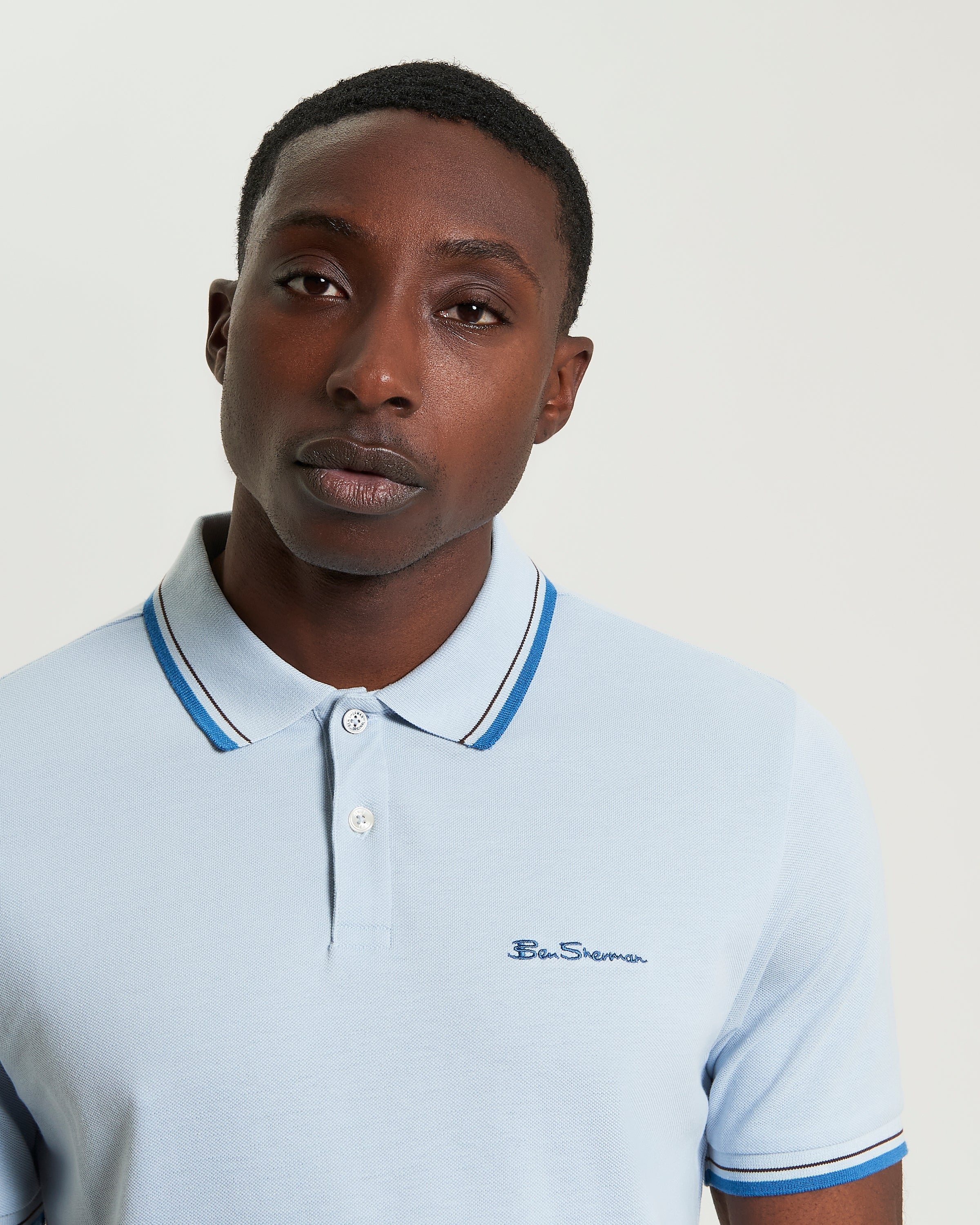Ben Sherman Signature Polo - Ice Blue