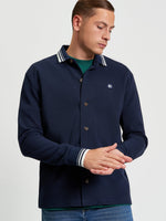 Load image into Gallery viewer, Ben Sherman Tipped Long Sleeve Polo - Navy - Mitchell McCabe Menswear
