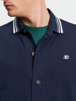 Load image into Gallery viewer, Ben Sherman Tipped Long Sleeve Polo - Navy - Mitchell McCabe Menswear
