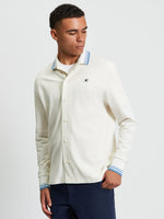 Load image into Gallery viewer, Ben Sherman Tipped Long Sleeve Polo - White - Mitchell McCabe Menswear
