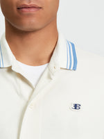 Load image into Gallery viewer, Ben Sherman Tipped Long Sleeve Polo - White - Mitchell McCabe Menswear
