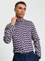 Load image into Gallery viewer, Ben Sherman Paisley Geo Print Shirt - Dark Wine - Mitchell McCabe Menswear
