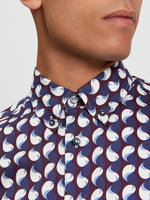 Load image into Gallery viewer, Ben Sherman Paisley Geo Print Shirt - Dark Wine - Mitchell McCabe Menswear

