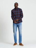 Load image into Gallery viewer, Ben Sherman Ombre Check Shirt - Marine
