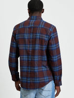 Load image into Gallery viewer, Ben Sherman Ombre Check Shirt - Marine
