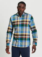 Load image into Gallery viewer, Ben Sherman Brushed Check Shirt - Rivera Blue
