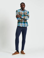 Load image into Gallery viewer, Ben Sherman Brushed Check Shirt - Rivera Blue
