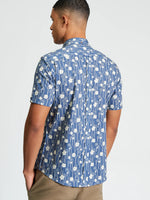 Load image into Gallery viewer, Ben Sherman Floral Bamboo Print Short Sleeve Shirt - Indigo
