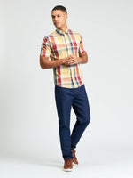 Load image into Gallery viewer, Ben Sherman Oversized Check Short Sleeve Shirt - Zest
