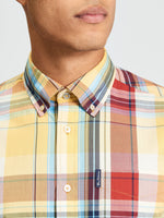 Load image into Gallery viewer, Ben Sherman Oversized Check Short Sleeve Shirt - Zest
