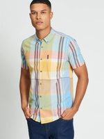 Load image into Gallery viewer, Ben Sherman Large Madras Short Sleeve Shirt - Zest
