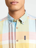 Load image into Gallery viewer, Ben Sherman Large Madras Short Sleeve Shirt - Zest
