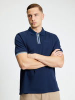 Load image into Gallery viewer, Ben Sherman Placket Interest Polo - Dark Navy
