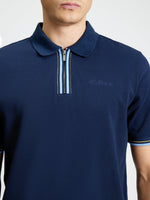 Load image into Gallery viewer, Ben Sherman Placket Interest Polo - Dark Navy
