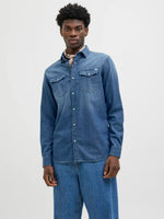 Load image into Gallery viewer, Jack &amp; Jones Sheridan Denim Western Shirt - Indigo
