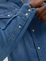 Load image into Gallery viewer, Jack &amp; Jones Sheridan Denim Western Shirt - Indigo
