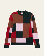 Load image into Gallery viewer, Le Deux - Everett Colourblock Knit in Duffle Bag - Mitchell McCabe Menswear
