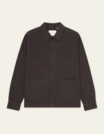 Load image into Gallery viewer, Le Deux - Layton Cotton Overshirt in Licorice
