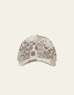 Load image into Gallery viewer, Le Deux - Patchwork Jacquard Baseball Cap in Light Sand
