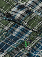 Load image into Gallery viewer, Scotch and Soda Patchwork Flannel Shirt - Thyme
