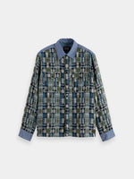 Load image into Gallery viewer, Scotch and Soda Patchwork Flannel Shirt - Thyme
