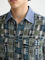 Load image into Gallery viewer, Scotch and Soda Patchwork Flannel Shirt - Thyme

