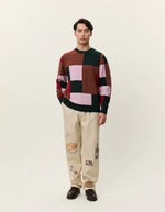 Load image into Gallery viewer, Le Deux - Everett Colourblock Knit in Duffle Bag - Mitchell McCabe Menswear
